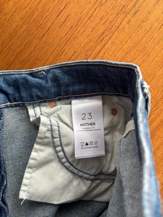 Mother Denim The Swooner Rascal Straight Leg Ankle Jean Where is my Mind size 23 - Picture 8 of 10